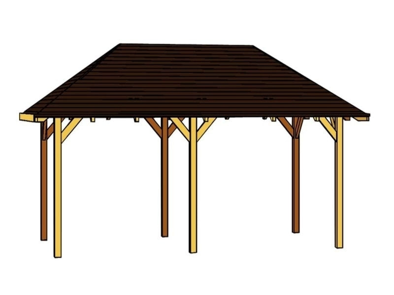 Skan Holz Pavillon Orleans Größe 1 in weiß