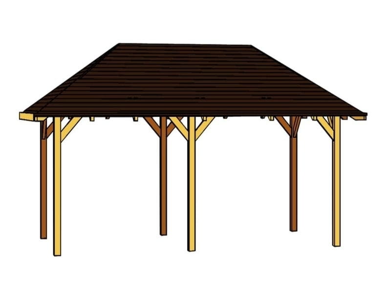 Skan Holz Pavillon Orleans Größe 1 in nussbaum