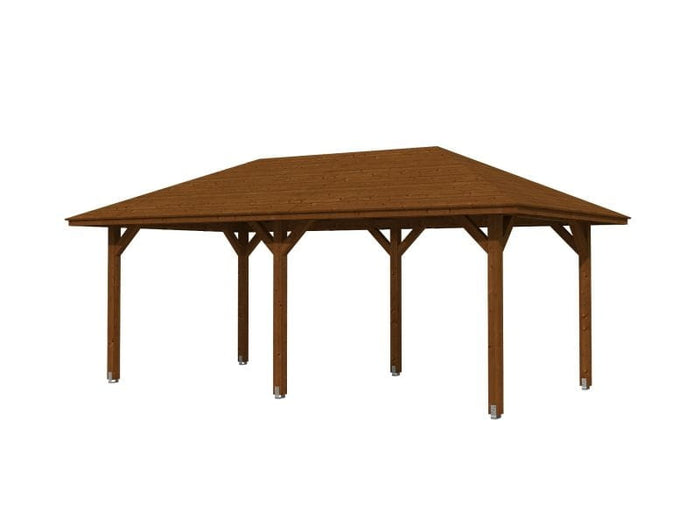 Skan Holz Pavillon Orleans Größe 1 in nussbaum