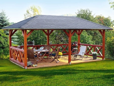 Skan Holz Pavillon Orleans Größe 2 in weiß
