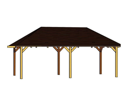 Skan Holz Pavillon Orleans Größe 2 in eiche hell