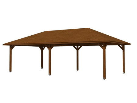 Skan Holz Pavillon Orleans Größe 3 nussbaum