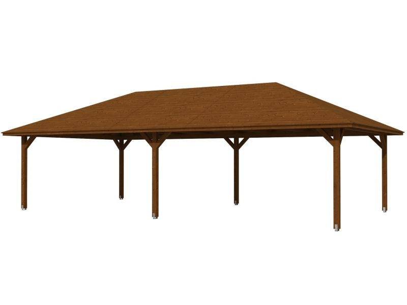 Skan Holz Pavillon Orleans Größe 4 in nussbaum