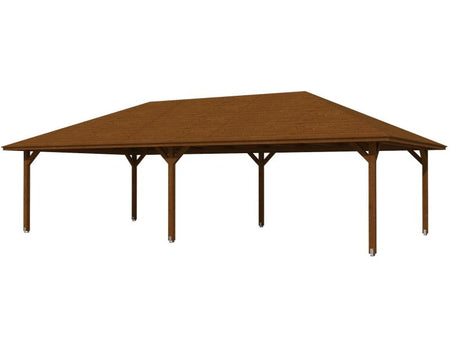 Skan Holz Pavillon Orleans Größe 4 in nussbaum
