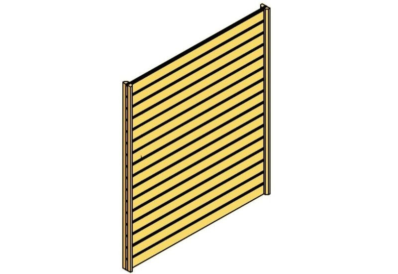 Skan Holz Seitenwand für Carport 141 x 200 cm Profilschalung