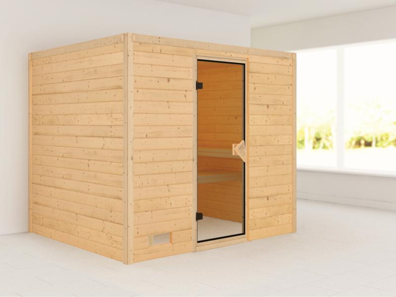 Sonara - Karibu Sauna ohne Ofen - ohne Dachkranz -