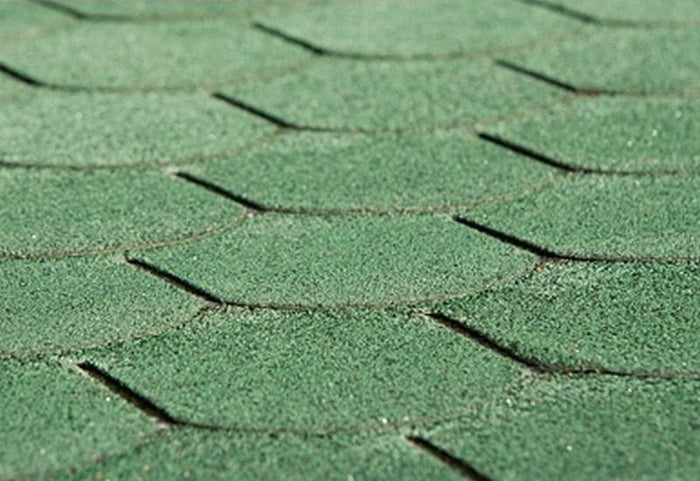 Sonderpreis Bitumen-Dachschindeln Biberschwanz vintage grün