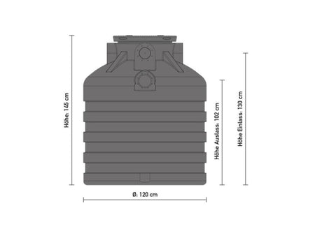 Speidel Mini Zisterne 1000 Liter Komplett-Set