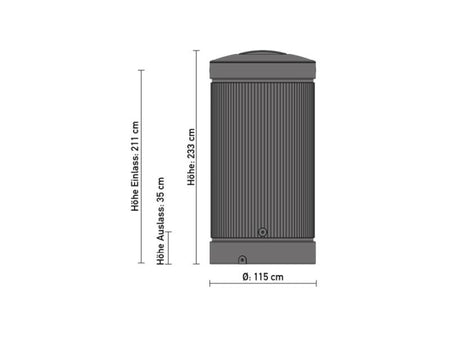Speidel Regensäule 2000 Liter, grün
