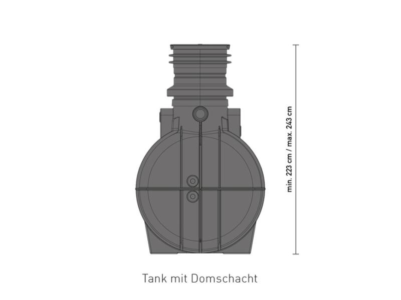 Speidel Regenwasser Komplettanlage Standard für Haus&Garten, 3000 Liter