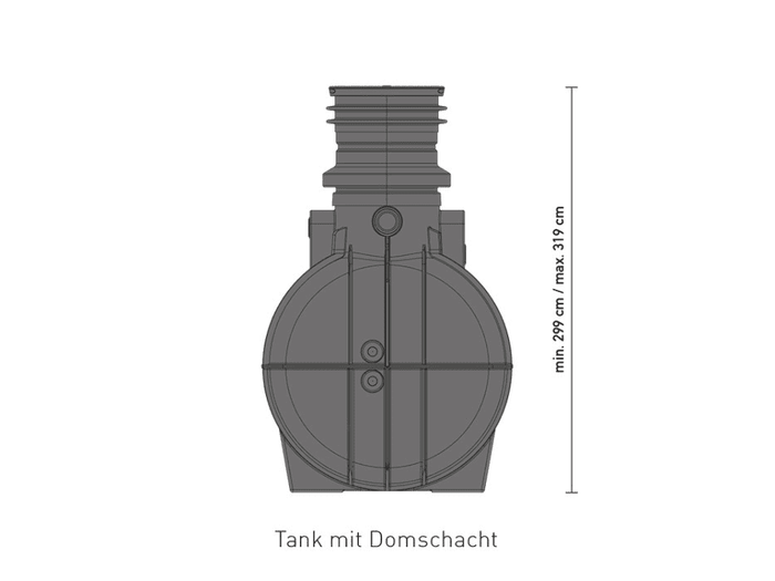 Speidel Regenwasser Komplettanlage Standard für Haus&Garten, 10000 Liter