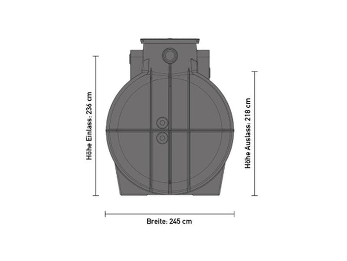 Speidel Zisterne Komplett-Set Garten Eco 10000 Liter