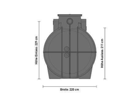 Speidel Zisterne Komplett-Set Garten Eco 7500 Liter