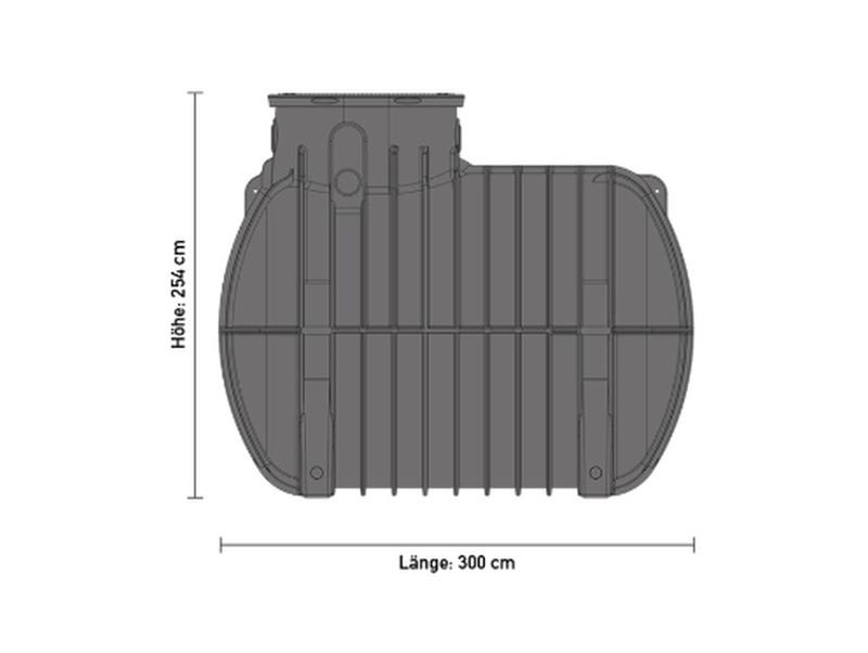 Speidel Zisternen-Set Garten Eco 10000 Liter mit Tankabdeckung und Korbfilter