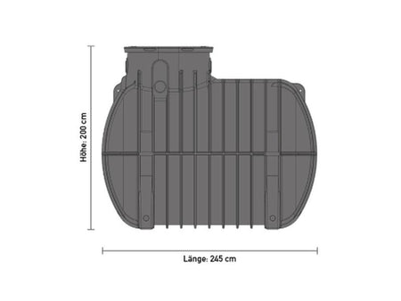 Speidel Zisternen Set Garten Eco 4000 Liter mit Tankabdeckung und Korbfilter