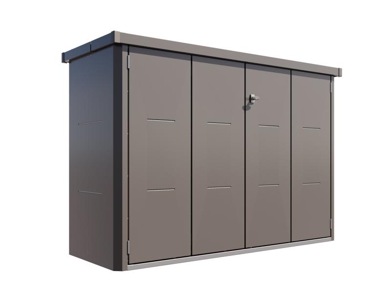 Telluria Metall-Fahrradbox Velotto, Granitgrau
