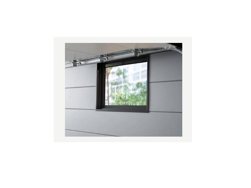 Telluria Metall-Garage Classico 3654, Komplett Weiß, inkl. Garagentor und Fenster