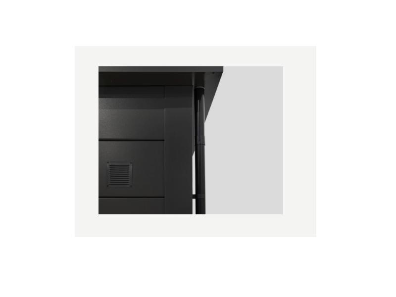 Telluria Metall-Garage Classico 3663, Weiß, inkl. Garagentor und Fenster