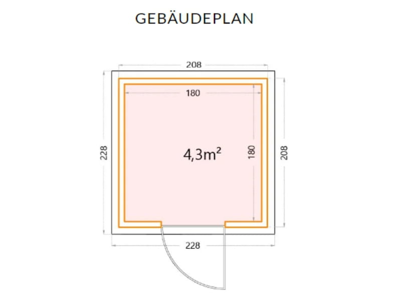 Telluria Metall-Gerätehaus Classico 2121 komplett Weiß
