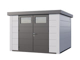 Telluria Metall-Gerätehaus Classico 3030 Komplett Weiß