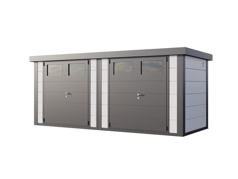 Telluria Metall-Gerätehaus Duo 2721, Weiß