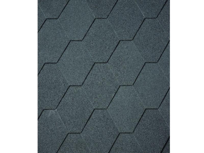 Tuindeco Dachschindeln sechseckig Schwarz - 1 Paket