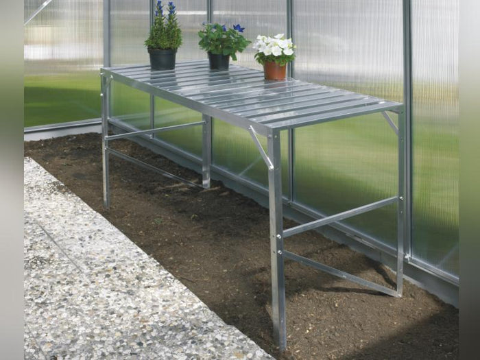 Vitavia Aluminium-Tisch 1 Ebene blank eloxiert