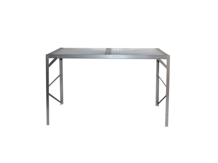 Vitavia Aluminium-Tisch HKP- 1 Ebene- blank eloxiert