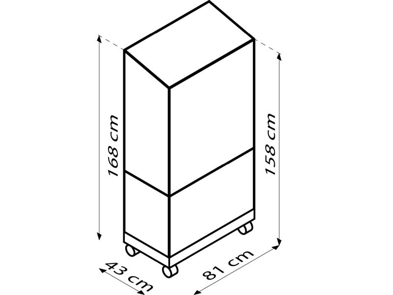 Vitavia Balkongewächshaus Polis 350, ESG, inkl. Rollfundament, Alu