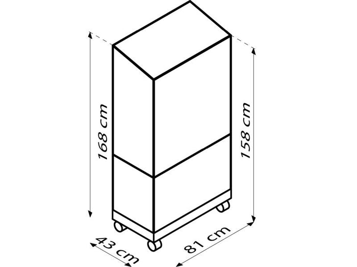 Vitavia Balkongewächshaus Polis 350, ESG, inkl. Rollfundament, Alu