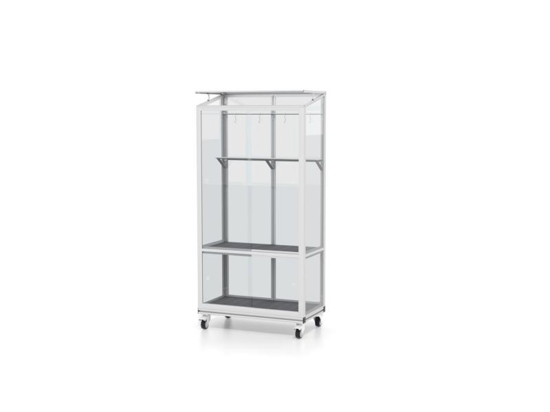 Vitavia Balkongewächshaus Polis 350, ESG, inkl. Rollfundament, Alu
