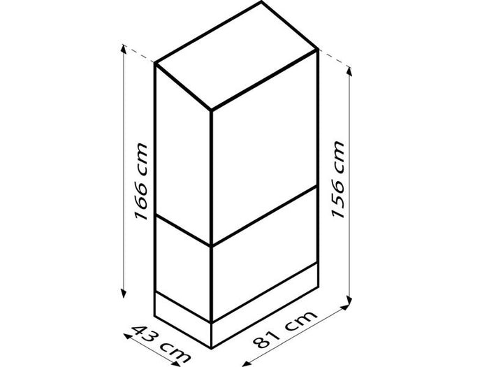 Vitavia Balkongewächshaus Polis 350, ESG, inkl. Stahlfundament, schwarz pulverbeschichtet