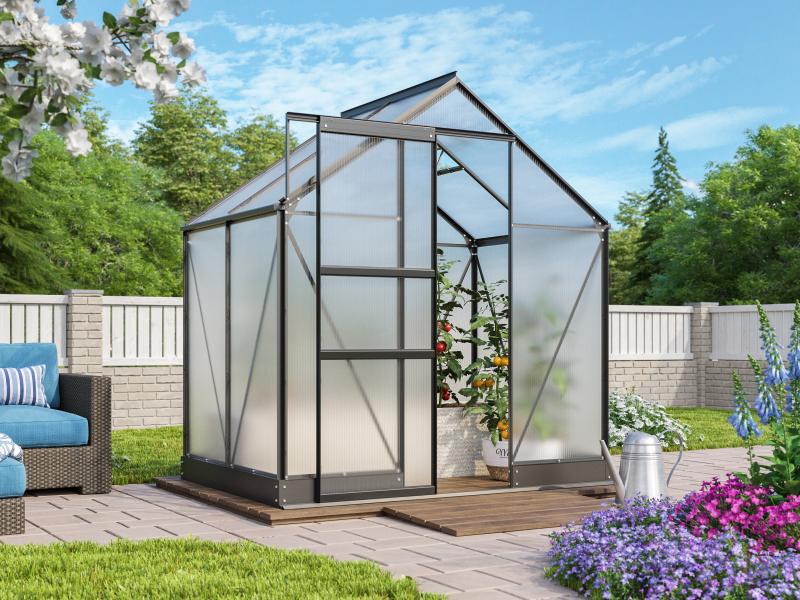 Vitavia Gewächshaus Apollo 2500 HKP 4 mm Schwarz