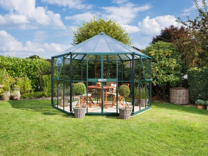 Vitavia Gewächshaus Hera 9000 ESG 3 mm u. HKP 6 mm dunkelgrün