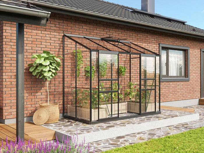 Vitavia Gewächshaus Ida 3300, 3mm ESG, Schwarz