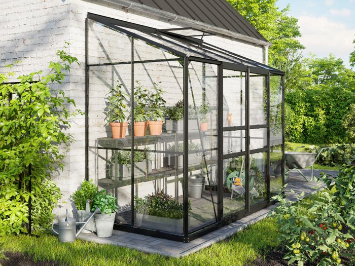 Vitavia Gewächshaus Ida 3300, 3mm ESG, Schwarz