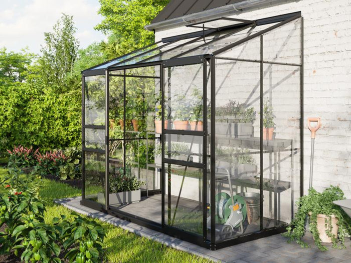 Vitavia Gewächshaus Ida 3300, 3mm ESG, Schwarz