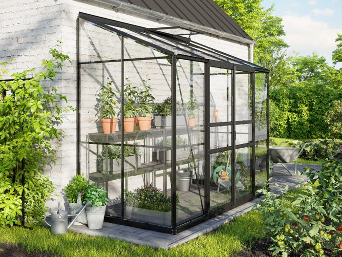 Vitavia Gewächshaus Ida 3300, 3mm ESG, Schwarz