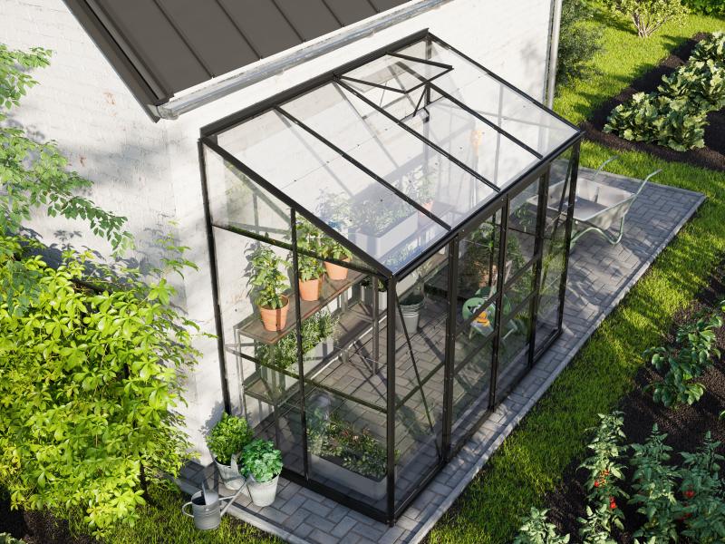 Vitavia Gewächshaus Ida 3300, 3mm ESG, Schwarz