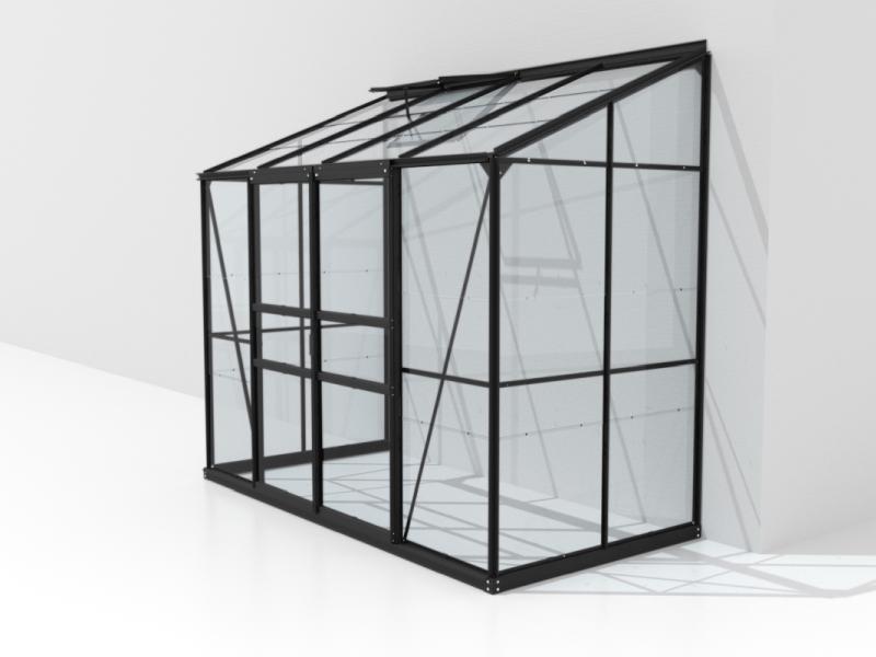 Vitavia Gewächshaus Ida 3300, 3mm ESG, Schwarz