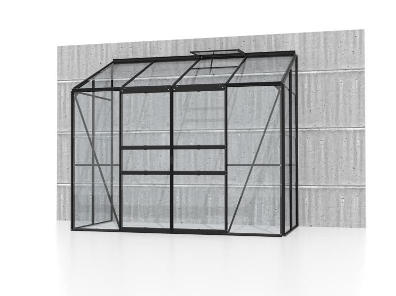 Vitavia Gewächshaus Ida 3300, 3mm ESG, Schwarz