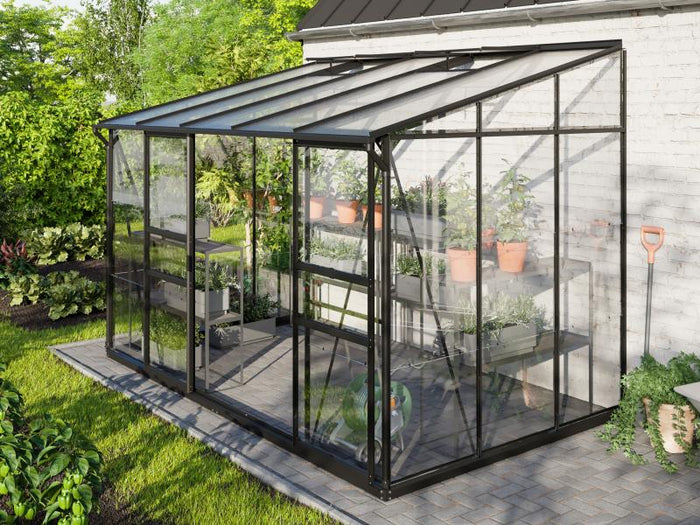 Vitavia Gewächshaus Ida 6500 ESG/HKP, Schwarz
