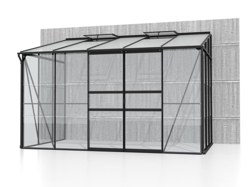 Vitavia Gewächshaus Ida 6500 ESG/HKP, Schwarz