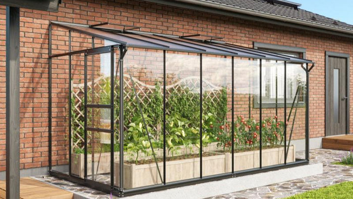 Vitavia Gewächshaus Ida 7800 ESG/HKP, Schwarz