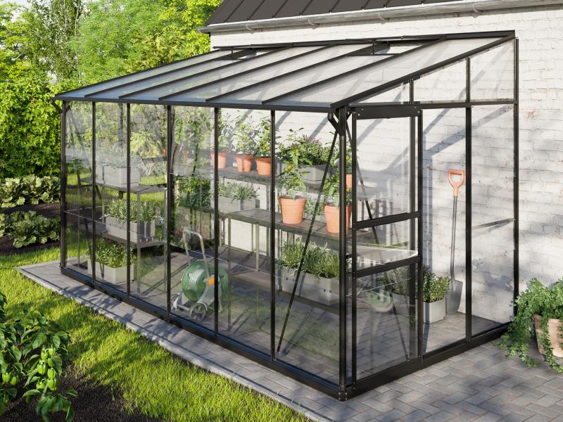Vitavia Gewächshaus Ida 7800 ESG/HKP, Schwarz