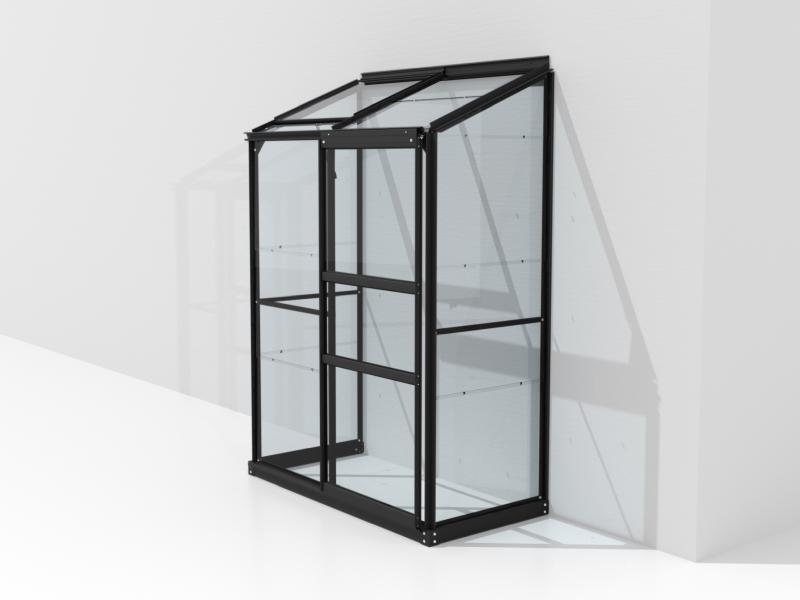 Vitavia Gewächshaus Ida 900, 3mm ESG, Schwarz