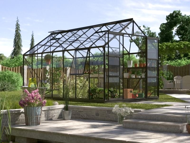 Vitavia Gewächshaus Jupiter 11500 ESG 3 mm Schwarz