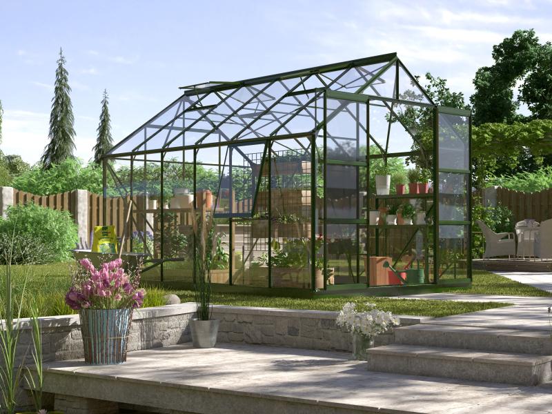 Vitavia Gewächshaus Jupiter 9900 HKP 4 mm Alu eloxiert