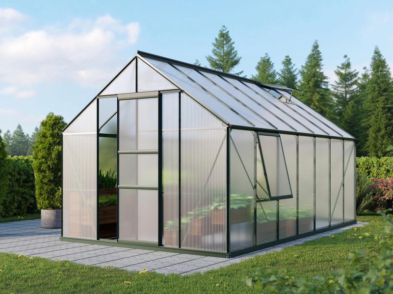 Vitavia Gewächshaus Meridian 1, 11500 HKP 6 mm, smaragd