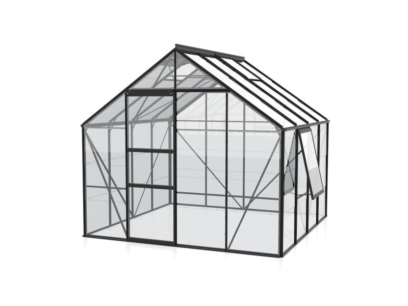 Vitavia Gewächshaus Meridian 1, 6700 ESG 3mm, schwarz